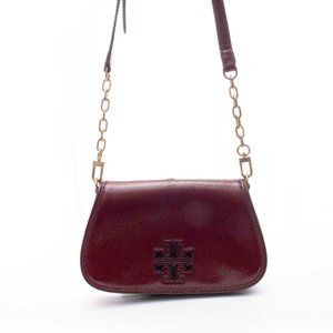 Tory Burch Red Leather Women's Crossbody Bag